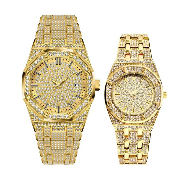 Luxury Dimaond Couple Watch Set - luxury-watch-resell