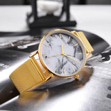 Luxury Mesh Band Marble Watch For Women - luxury-watch-resell