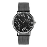 Luxury Mesh Band Marble Watch For Women - luxury-watch-resell